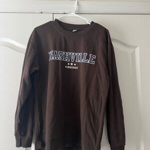 Brown Nashville Crewneck Sweater